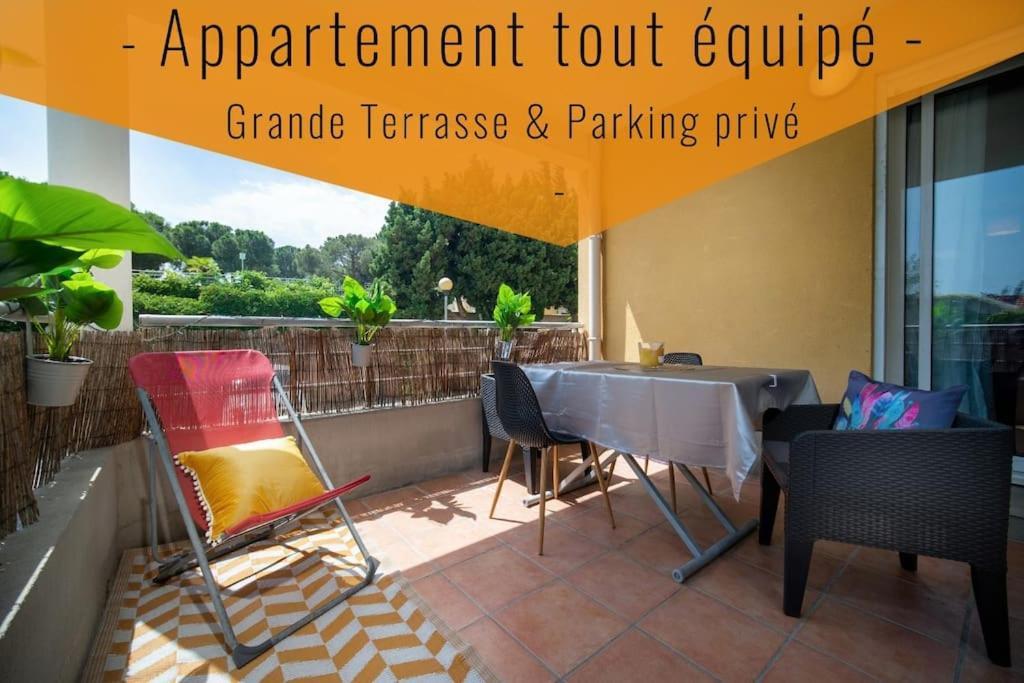 Appartement Tout Equipe Terrasse Et Parking Prive Marsylia Zewnętrze zdjęcie